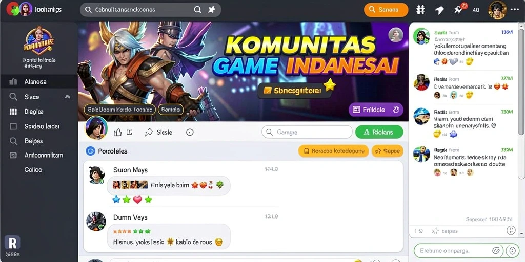 Fitur sosial untuk berinteraksi dengan pemain lain.