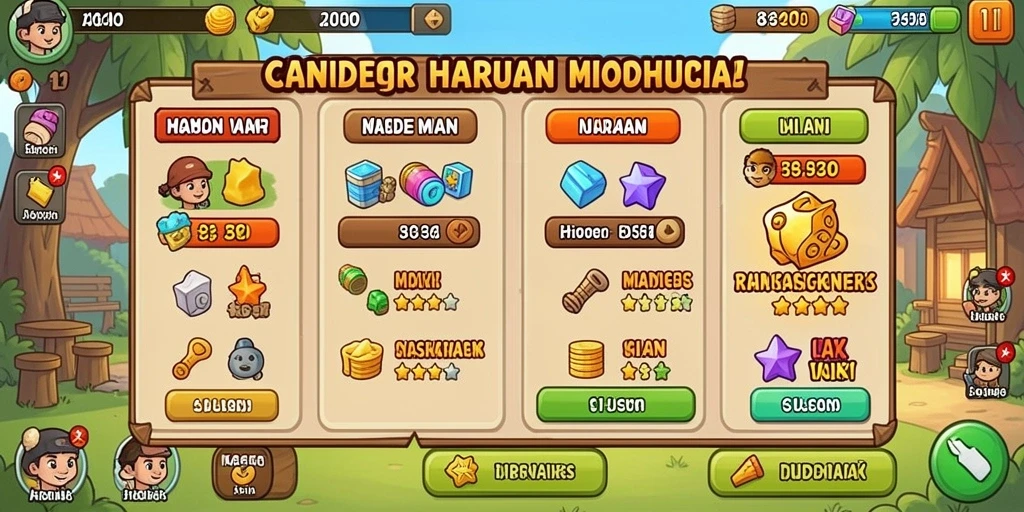 Desain antarmuka yang menarik dan user-friendly.