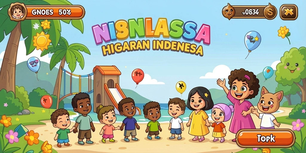 Dunia permainan yang luas dan penuh detail.